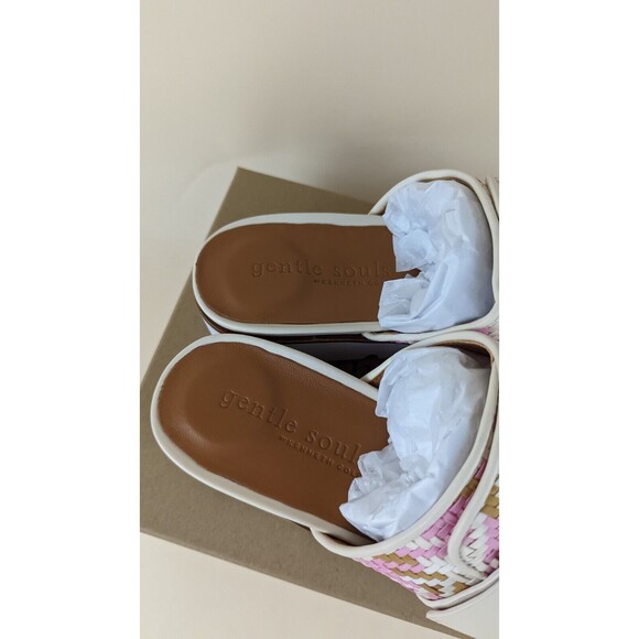Gentle Souls Lavern Strap Slide Platform Sandal Womens 8.5 M Pink Shoes $189 NWB - Picture 7 of 9